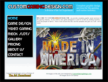 Tablet Screenshot of customgamingdesign.com